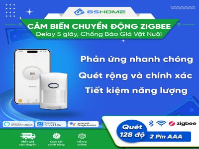 Cảm Biến Chuyển Động Chống Báo Giả Vật Nuôi Zigbee Tuya