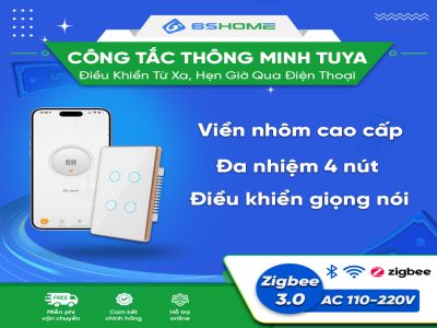 Công Tắc Cảm Ứng Điều Khiển Qua Điện Thoại Kết Nối Tuya Zigbee 3.0