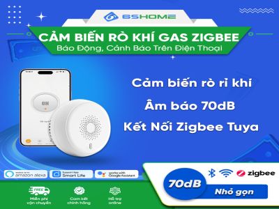 Cảm Biến Báo Động Rò Rỉ Khí Gas Qua Điện Thoại Zigbee Tuya ZGA1