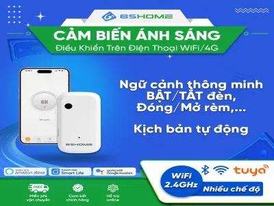 Cảm Biến Ánh Sáng Tự Động Bật Tắt Wifi Zigbee Tuya SHP=LS01