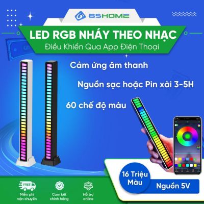 Thanh Đèn Led RGB Cảm Ứng Âm Thanh Nháy Theo Nhạc SH51