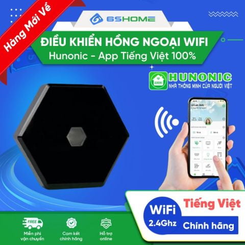 Bộ Điều Khiển Hồng Ngoại Hunonic IR Smart | Điều Khiển Quạt, Tivi, Thiết Bị Qua Điện Thoại