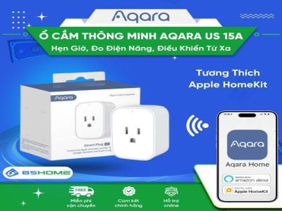 Ổ Cắm Thông Minh Điều Khiển Từ Xa Hẹn Giờ Aqara US ZNCZ12LM Bản Quốc Tế