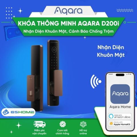 Khóa Thông Minh Nhận Diện Khuôn Mặt Cảnh Báo Chống Trộm Aqara D200i Facial Recognition Door Lock