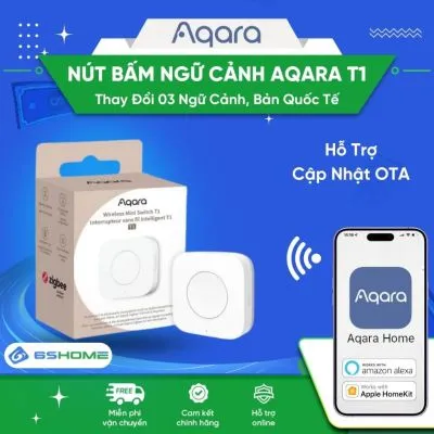 Nút Nhấn Không Dây Thông Minh Zigbee 3.0 Aqara Wireless Mini Switch T1