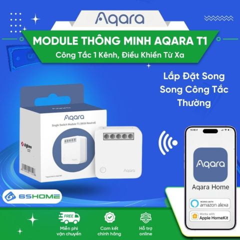 Module Thông Minh Điều Khiển Thiết Bị Zigbee Aqara T1 Bản 1 Kênh Tương Thích Homekit