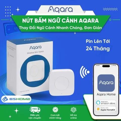 Nút Nhấn Không Dây Tạo Ngữ Cảnh Thông MInh Zigbee 3.0 Aqara Wireless Mini Switch