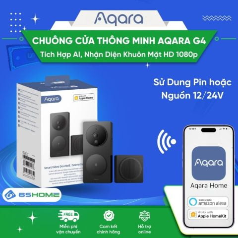 Chuông Cửa Thông Minh Tích Hợp AI Kết Nối Wifi Aqara G4 Doorbell 1080P Face ID