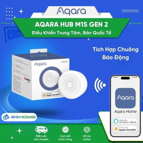 Bộ Điều Khiển Trung Tâm Bật / Tắt Từ Xa Tích Hợp Chuông Báo Wifi 2.4Ghz Zigbee 3.0 Aqara Hub M1S Gen 2 Bản Quốc Tế