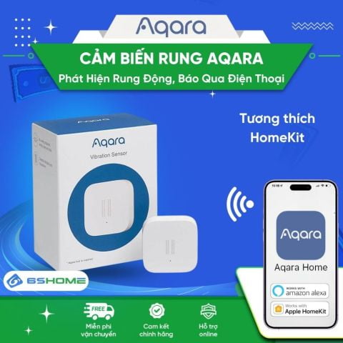 Cảm Biến Rung Phát Hiện Rung Động Báo Qua Điện Thoại Kết Nối Wifi Aqara Bản Quốc Tế