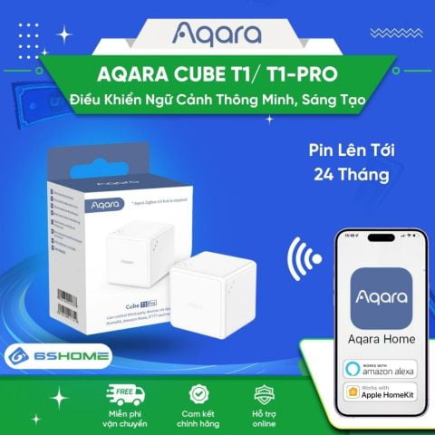 Thiết Bị Điều Khiển Không Dây 6 Cử Động Tương Thích Apple Homekit Aqara Cube T1 T1 Pro