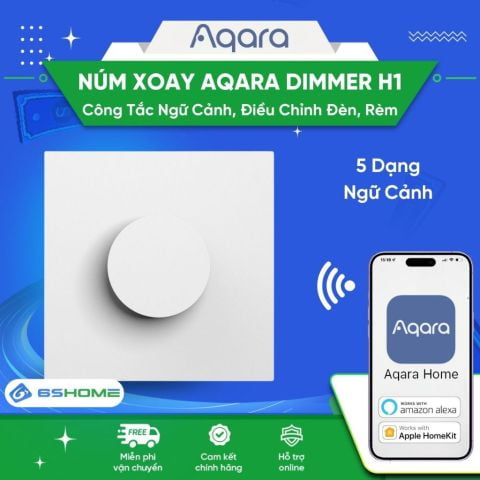 Công Tắc Núm Xoay Không Dây Điều Chỉnh Đèn Rèm Cửa Đo Điện Zigbee Aqara Dimmer H1