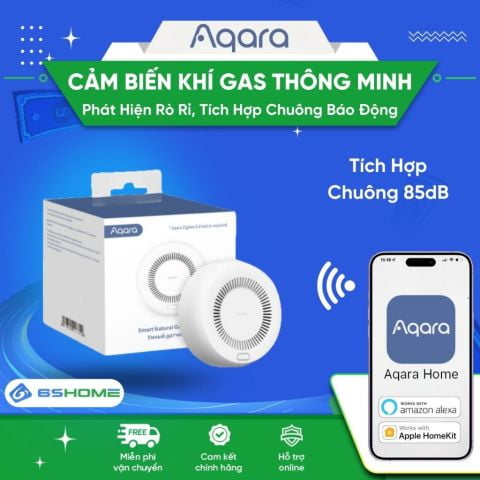 Cảm Biến Khí Gas Thông Minh Zigbee Aqara Gas Leak Sensor Tương Thích Apple Homekit Bản Quốc Tế