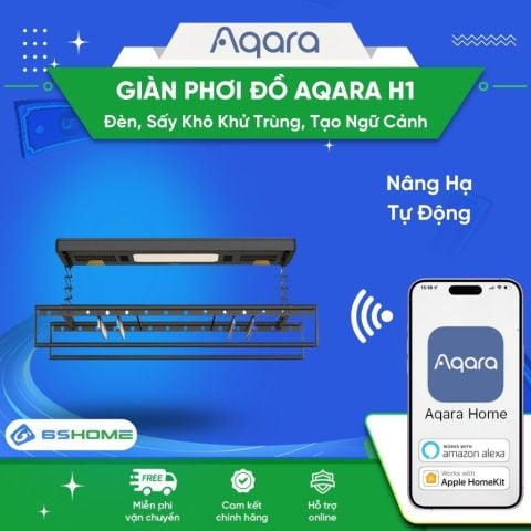 Giàn Phơi Đồ Thông Minh Sấy Khô Khử Trùng Bật/Tắt Từ Xa Zigbee Aqara H1 H1 Smart Laundry Rack ZNLYJ13LM