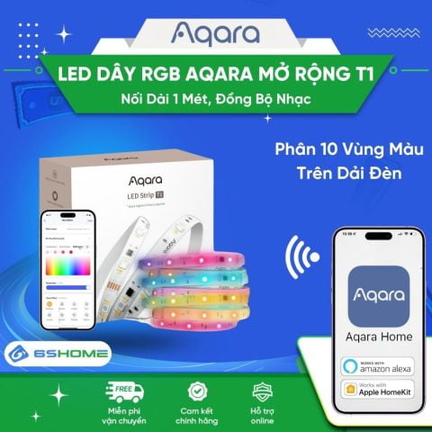 Đèn Led Dây RGB 16 Triệu Màu Hẹn Giờ Aqara Light Strip T1 Matter Đồng Bộ Nhạc (1 Mét)