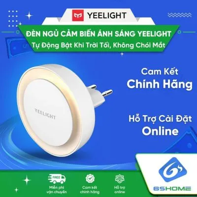 Đèn Ngủ Cảm Biến Ánh Sáng Yeelight 0.5W YLYD10YL Bản EU 2 Chấu