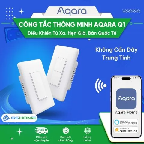 Công Tắc Thông Minh Hẹn Giờ Zigbee Tương Thích Homekit Aqara Q1 Bản Quốc Tế